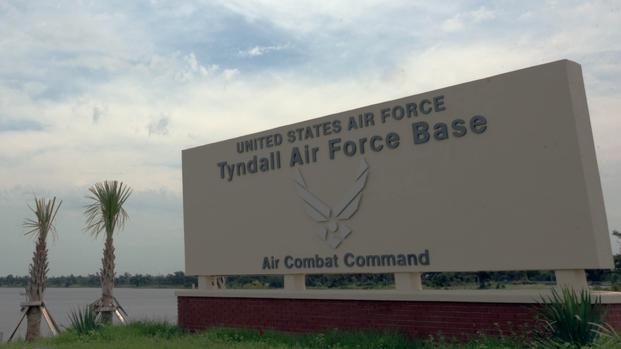 Pictured is the welcome sign of Tyndall Air Force Base, Florida, Aug. 23, 2021. Tyndall’s mission is to develop resourceful and resilient Airmen trained to project unrivaled combat airpower on behalf of the United States of America while also upholding the proud Checkertail combat heritage and inspiring airpower projection in future generations. (U.S. Air Force photo by Staff Sgt. Magen M. Reeves) Pictured is the welcome sign of Tyndall Air Force Base, Florida, Aug. 23, 2021.