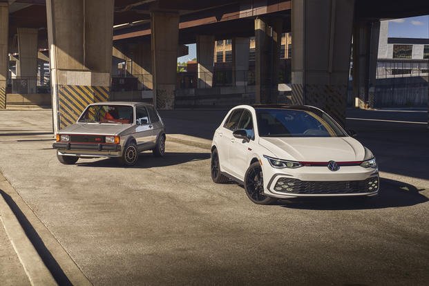 The special-edition 2024 Volkswagen Golf GTI 380 celebrates the manual transmission in VW’s hot hatch. 
